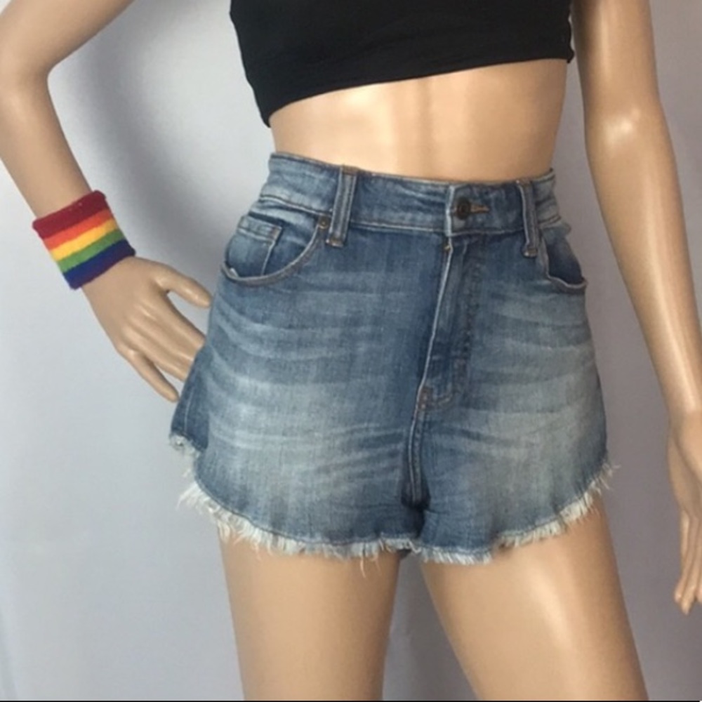 Oasis High Waist Cutoff Jean Shorts